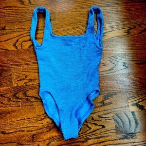Hunza G square neck swimsuit